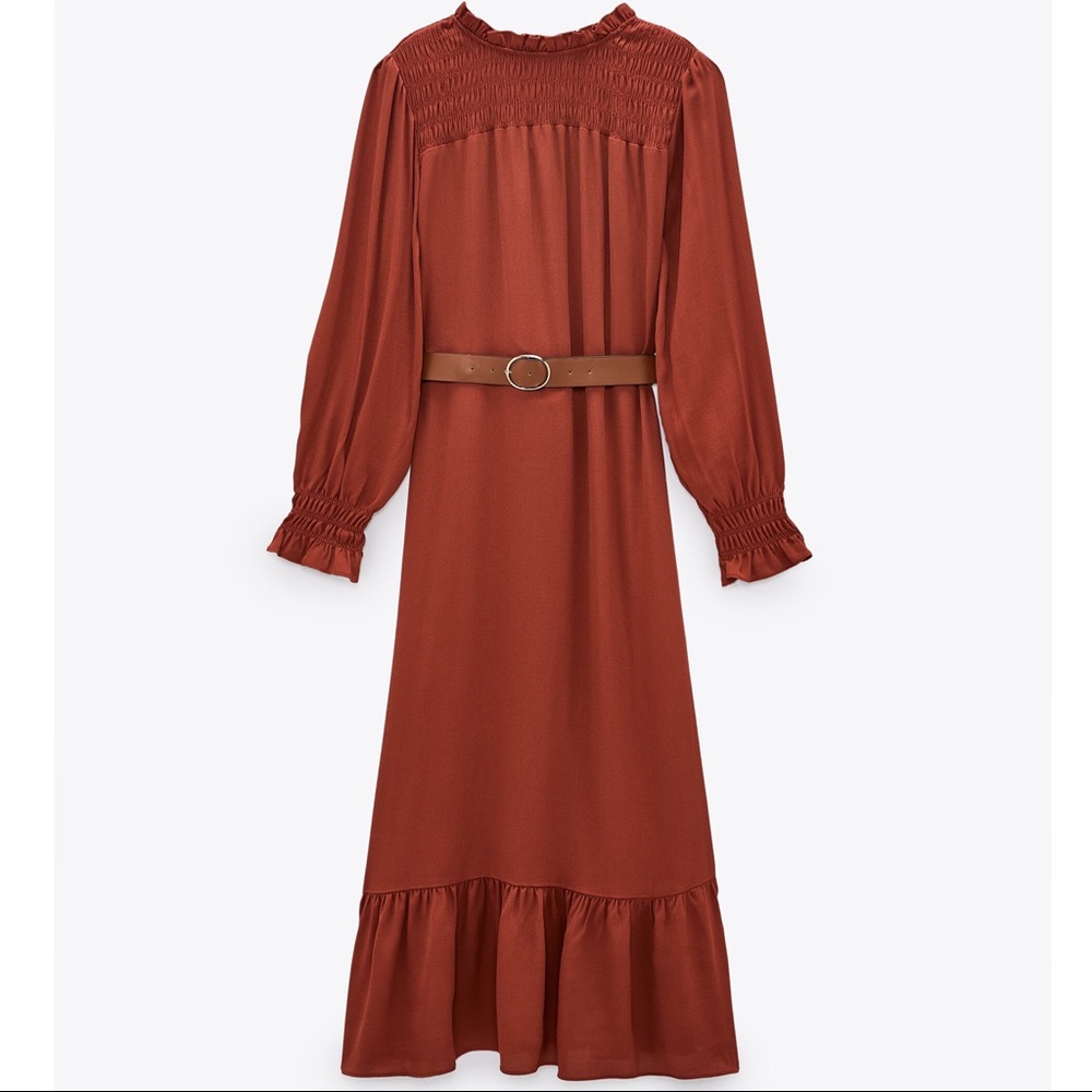 Zara Long Belted Dress